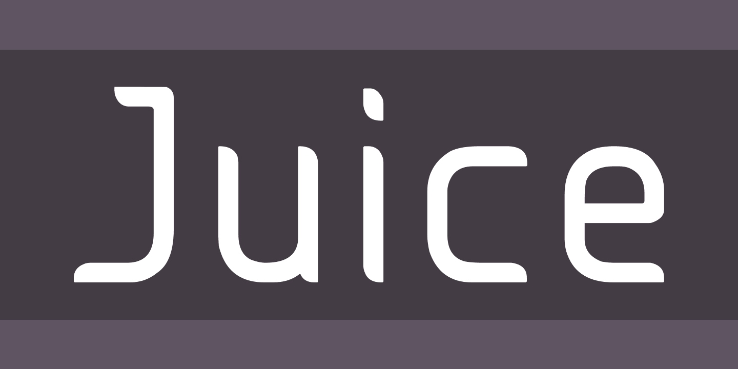 Пример шрифта Juice Italic